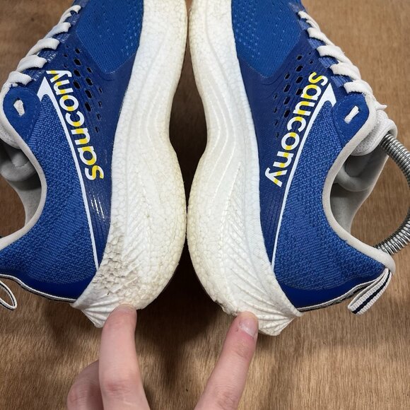 Saucony Ride 17 Womens Size 9 Running Shoes Cobalt Blue White - Picture 6 of 10